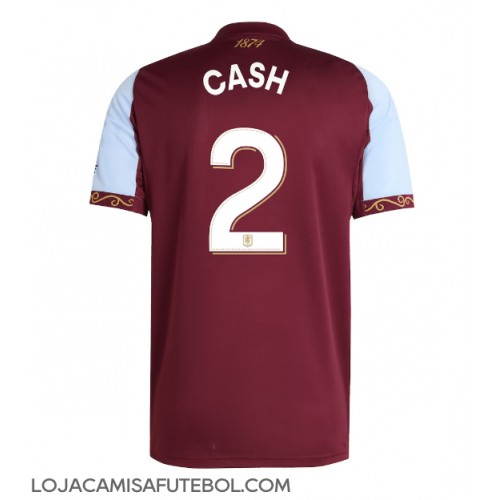 Camisa de Futebol Aston Villa Matty Cash #2 Equipamento Principal 2025-26 Manga Curta